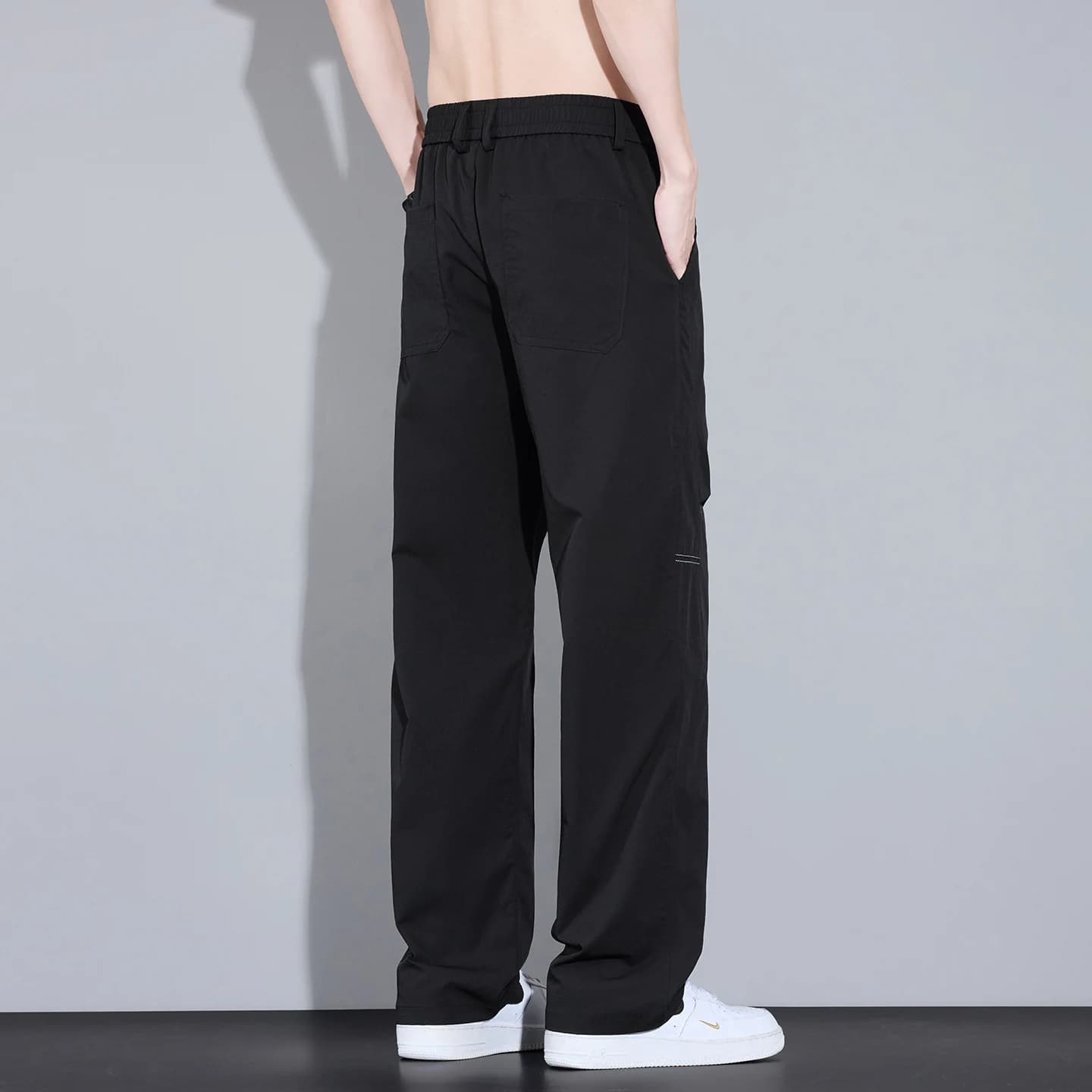 Nouveau Pantalon Décontracté d'Été 2026 de Haute Qualité pour Homme, Couleur Unie, Coupe Droite, Sty