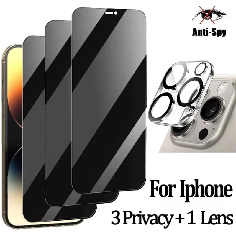 iPhone 16 17 15 14 pro verre trempé de confidentialité pour iphone 15 14 13 12 11 pro max iphone14 i