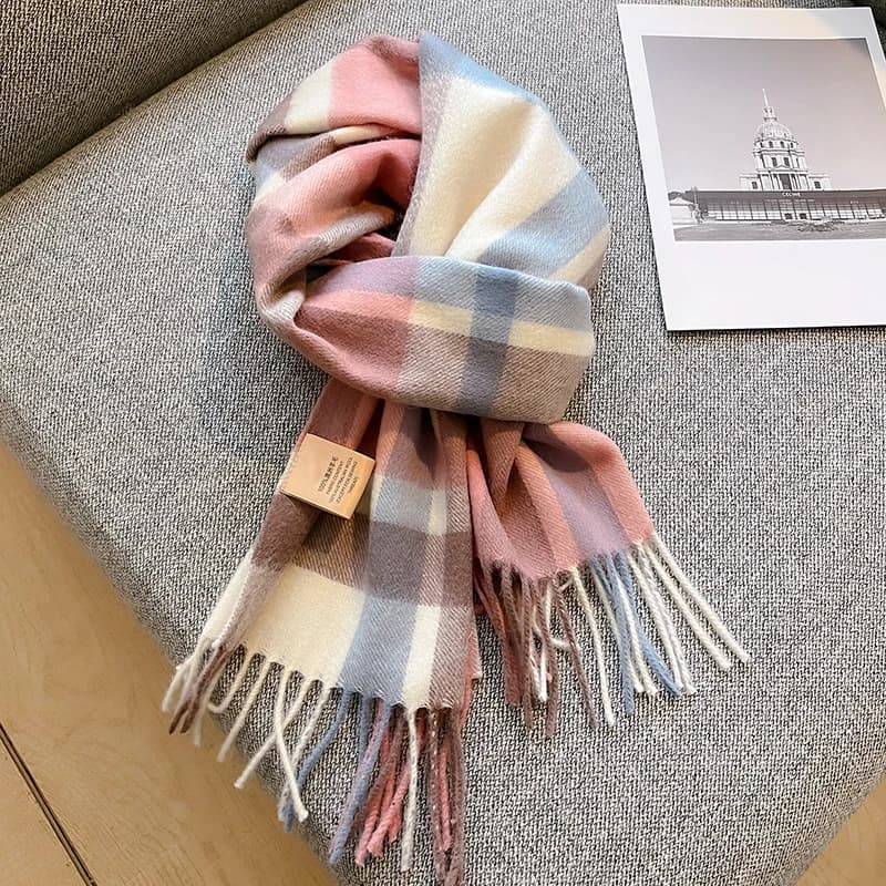100% laine hiver écharpe pour femmes longues chaudes cachemire foulards Hijab solide dame châle enve
