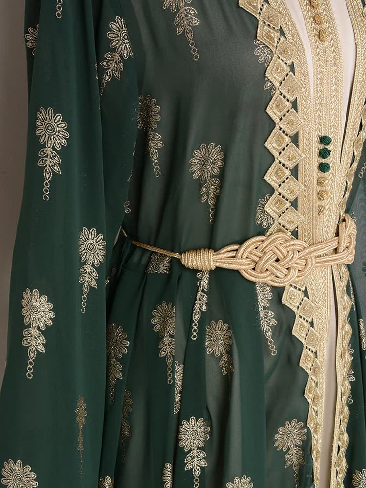 Caftan traditionnel algérien Takchita pour femmes, caftan turc, soirée, dubaï, robe arabe marocaine,