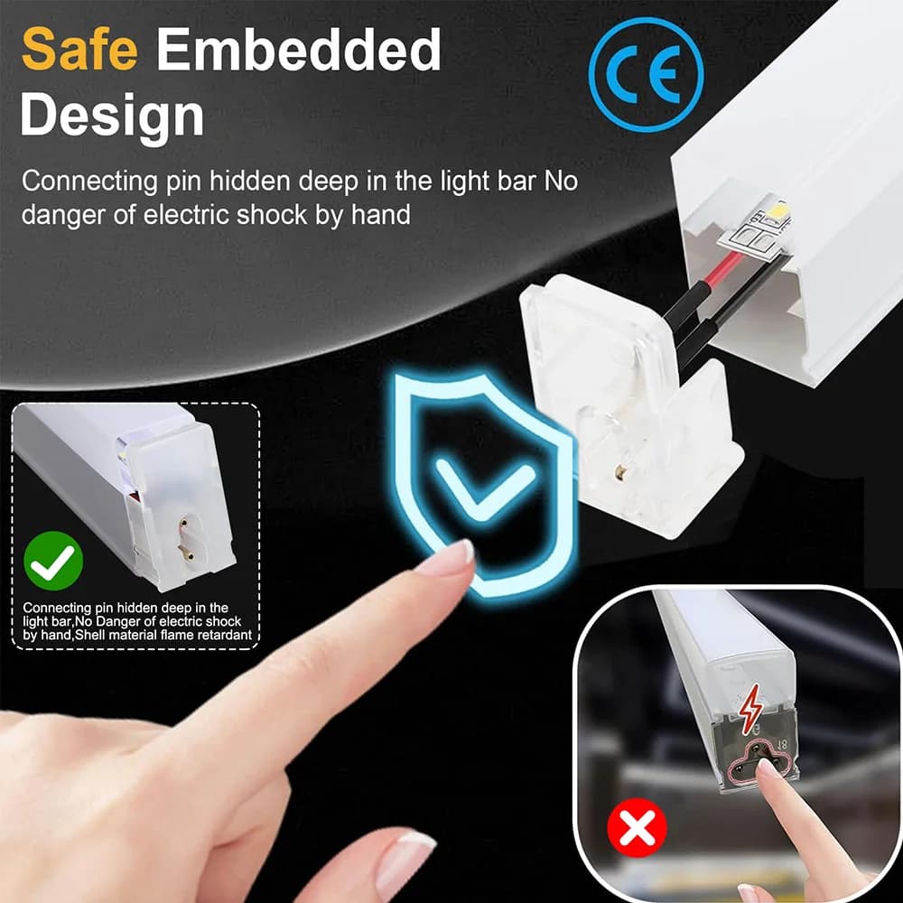 VASTFIRE Plafonnier LED hexagonal en nid d'abeille 6500K température de couleur super lumineuse, ada