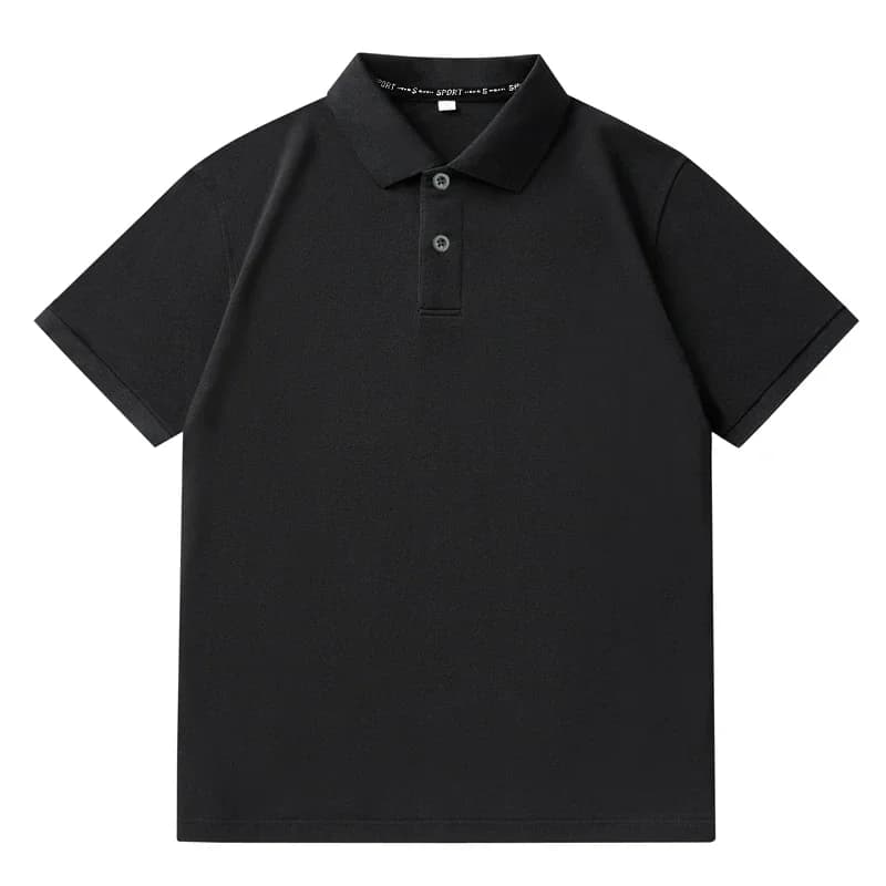 Hommes grande taille Polo surdimensionné 6XL 7XL été à manches courtes t-shirts noir ample homme che