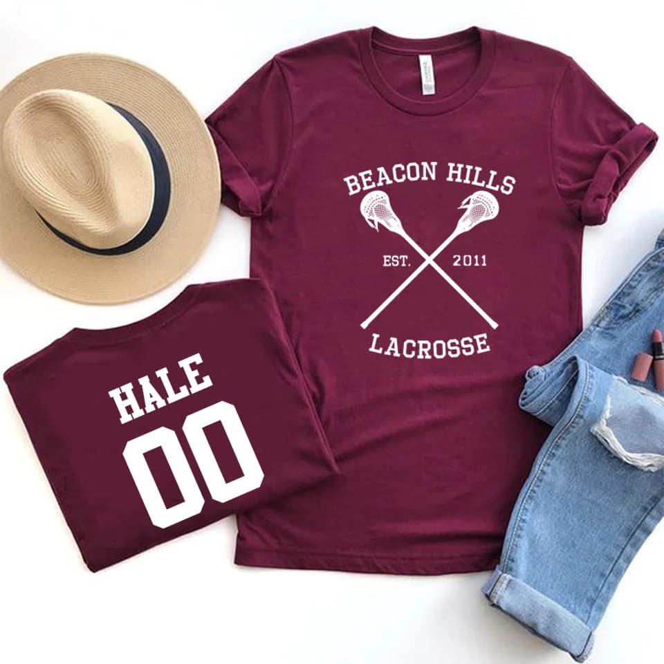 Teen Wolf Stiles Stilinski 24 McCall 11 T-shirt femmes hommes balise collines crosse chemise Dylan O