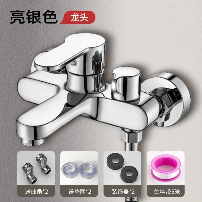 Mitigeur de douche thermostatique 3 voies avec inverseur universel mural, ensemble robinetterie de b