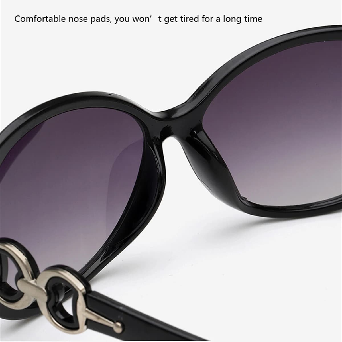 Nouvelle mode lunettes de soleil tendance grand cadre lunettes de soleil femmes dégradé rue Photo lu