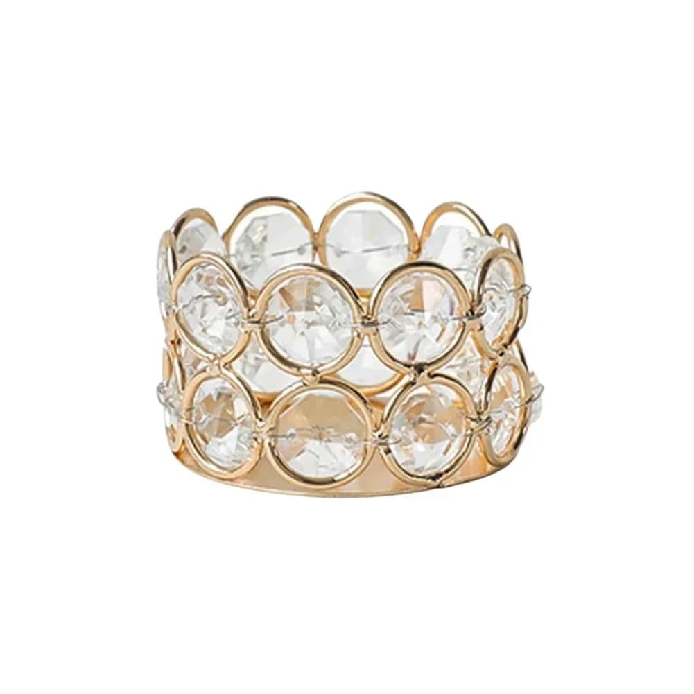 Bougeoir chauffe-plat en cristal, chandelier en cristal, accessoire de dîner, bougeoir d'ornement en