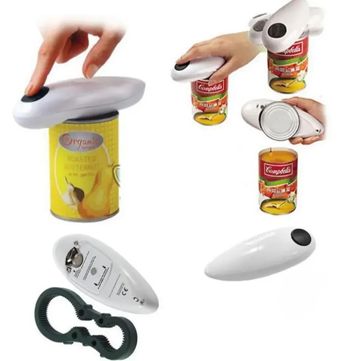 Ouvre-boîte électrique facile et facile à ouvrir canettes et bouteilles ouvre-bouteille gratuit à 8 
