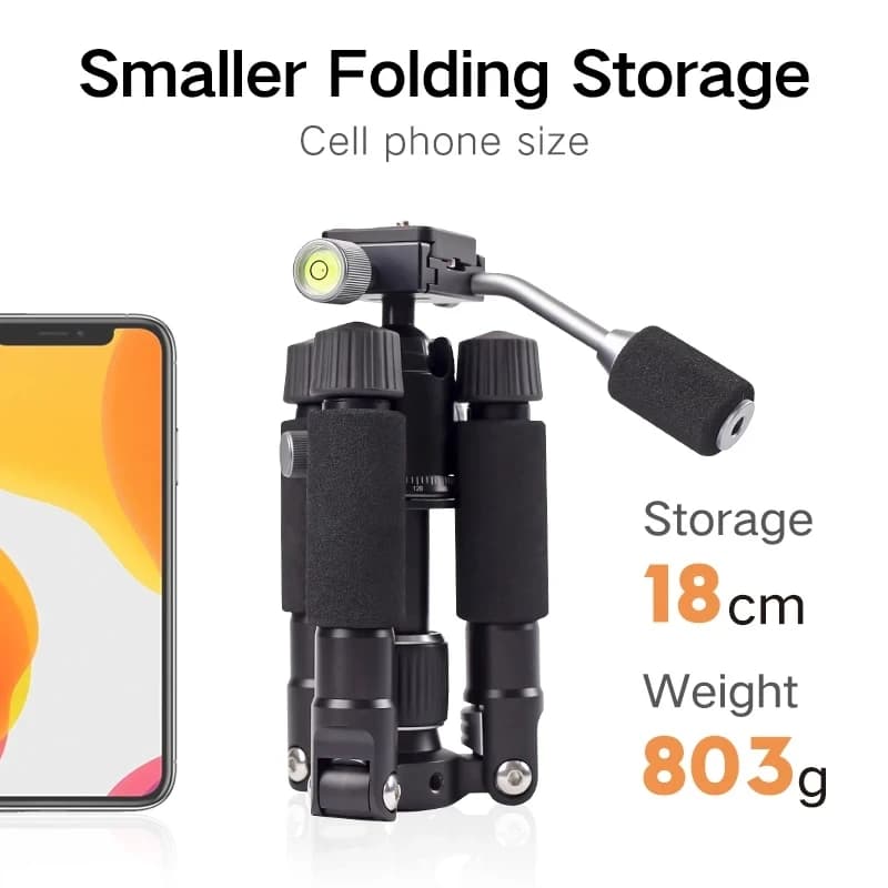 XILETU-Mini trépied professionnel FM5C2, support portable avec rotule de détermination pour appareil