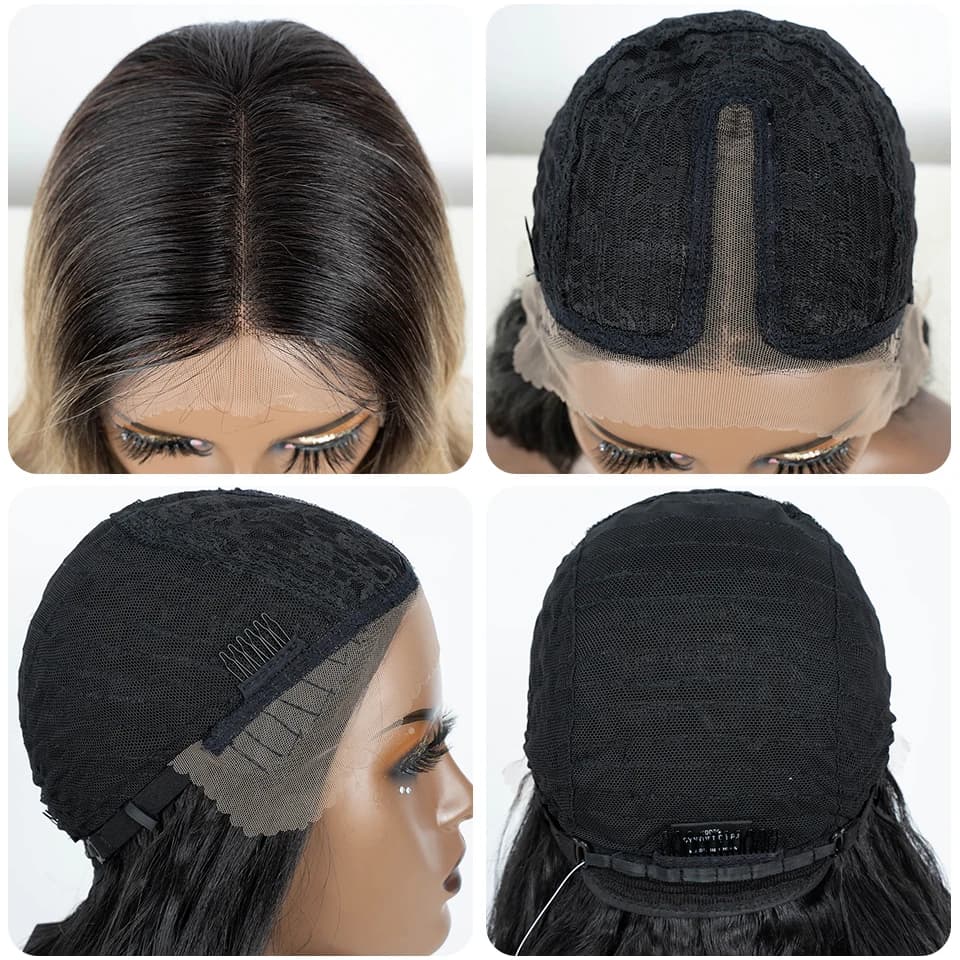 Perruque Lace Front Wig synthétique 30 pouces-Noble, perruque Lace Wig longue ondulée 360 0mbre blon