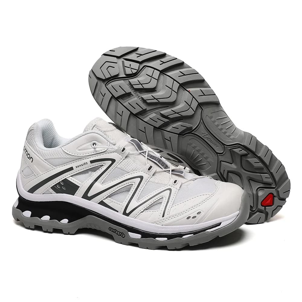 Chaussures de trail running imperméables Salomon XA QUEST Pro 3D pour homme, beige/blanc, randonnée 