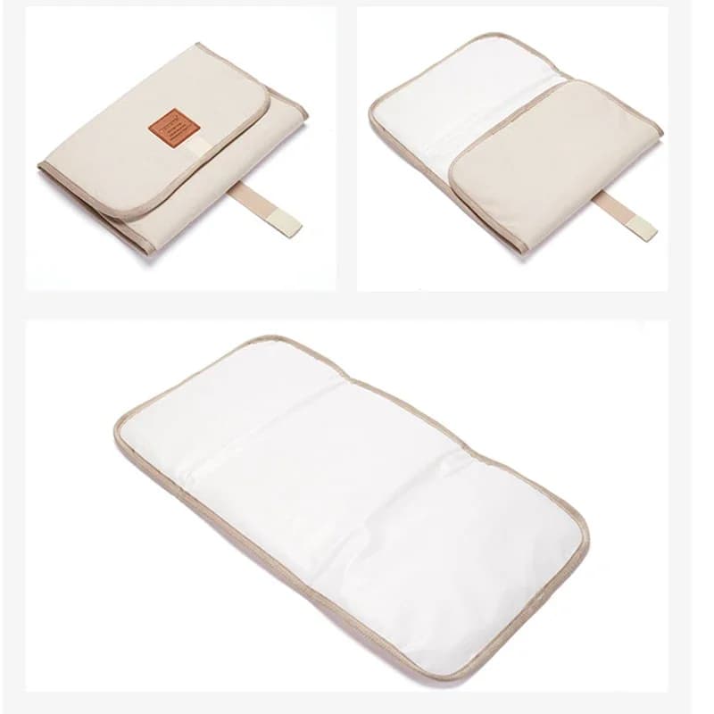 Tapis à langer Portable pliable et lavable pour bébé, Compact, pour voyage, imperméable, pour change