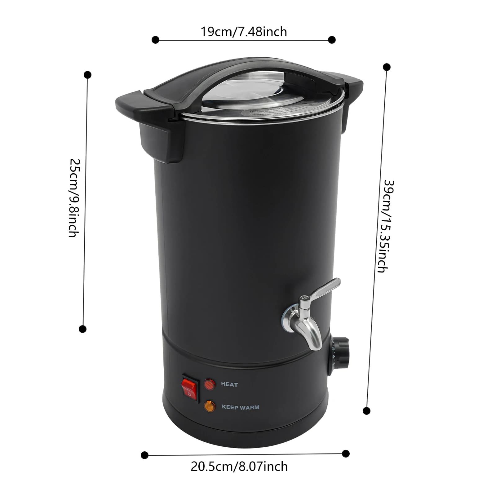 Kit de fusion de cire électrique en acier inoxydable 10L 1800W avec contrôle de température pour la 