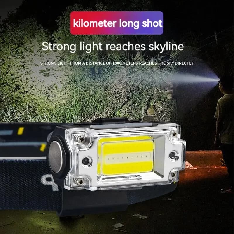 Mini lampe de sauna COB pour touristes, lampe de poche à capteur, 5 modes d'éclairage, camping en pl