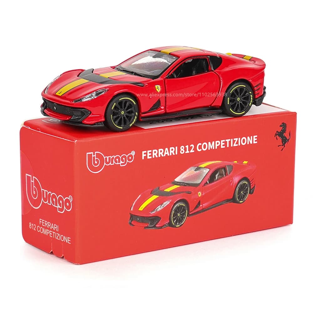 Bburago-Modèle de voiture Ferrari authentique pour enfants, éventuelles 1, 812, COMPETIZIONE, ENZO, 