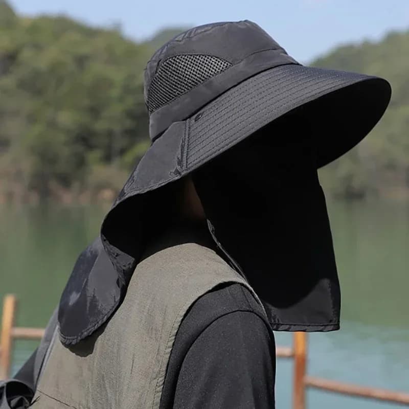 Chapeaux de soleil d'été pour hommes et femmes, protection UV, casquette de pêche, chasse en plein a