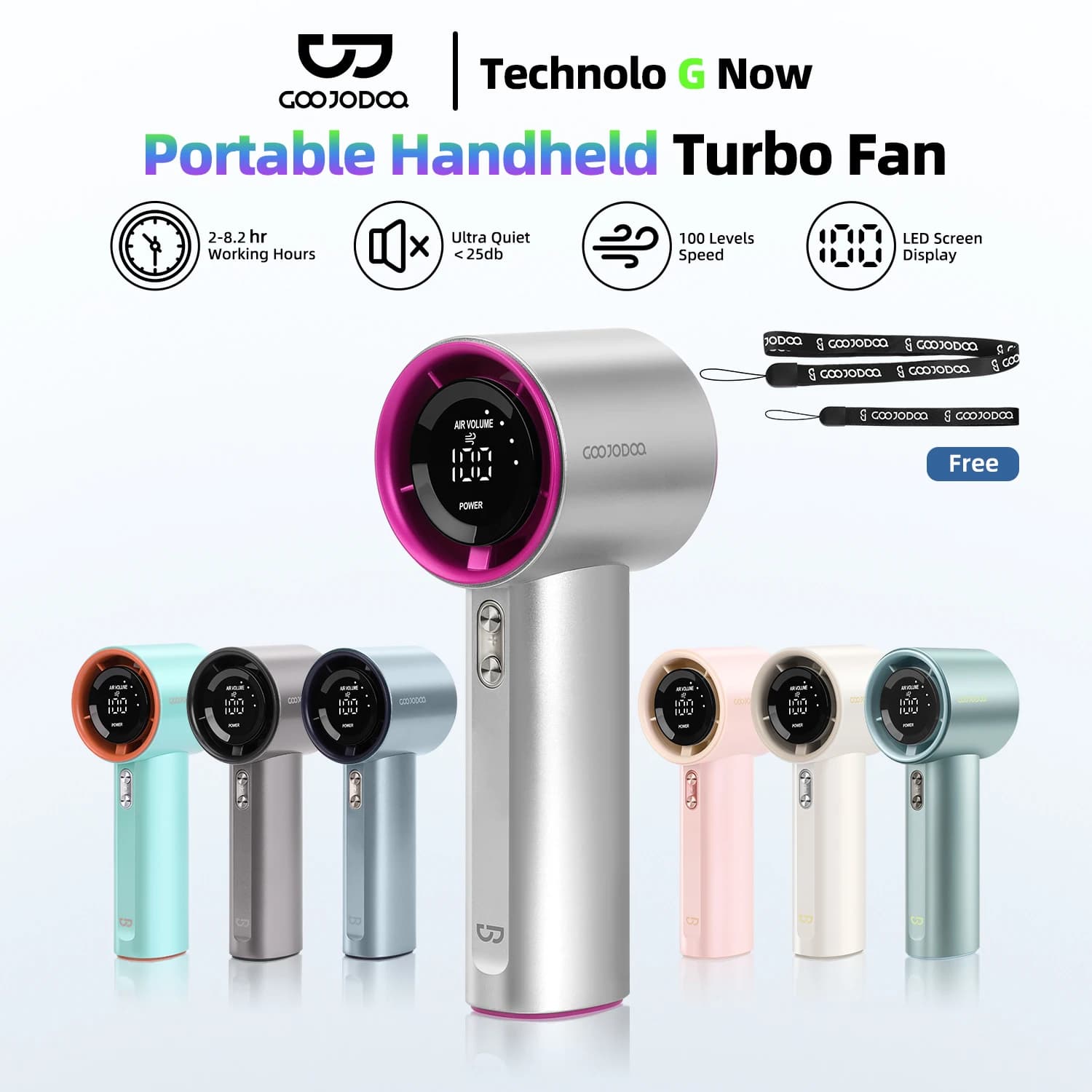 Mini ventilateur de bain aste, vitesse du vent à 100 vitesses, ventilateur électrique, affichage num