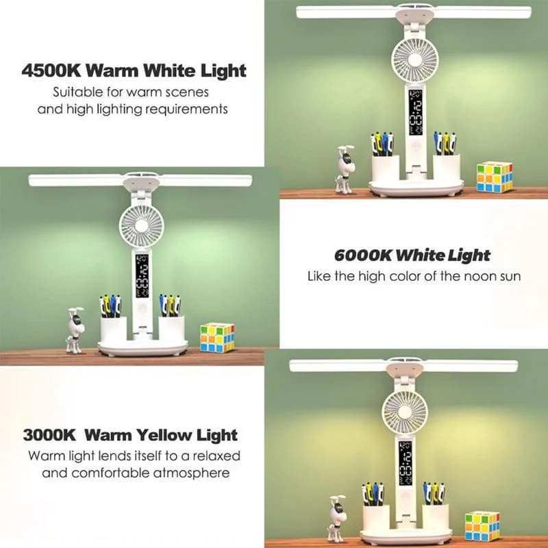 Lampe de Table Rechargeable pour étude, lampe de bureau lampe de lecture lampe de Table Led avec ven