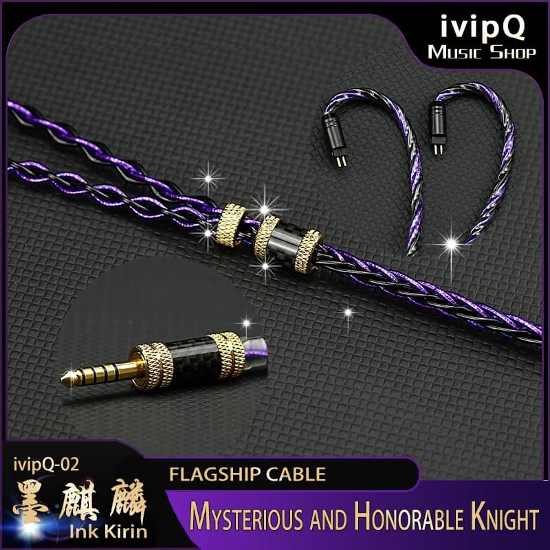 Câble de mise à niveau pour écouteurs HiFi IEM, modèle phare ivipQ-02, conducteur multi-éléments ave