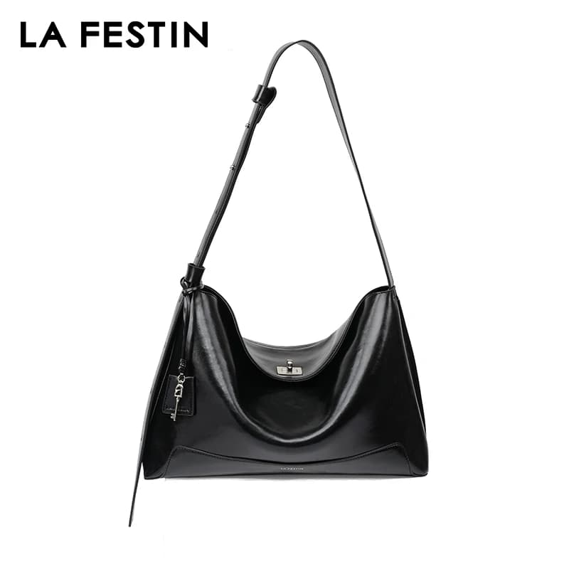 LA FESTIN-Sac à Bandoulière en Cuir de Grande Capacité pour Femme, Fourre-Tout Populaire à la Mode
