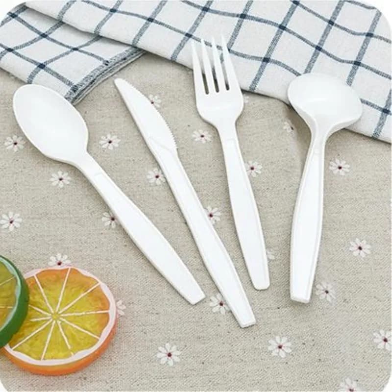 Cuillère à café et couteau à fourchette, 100 pièces/lot, mini couverts, accessoires de fête et festi