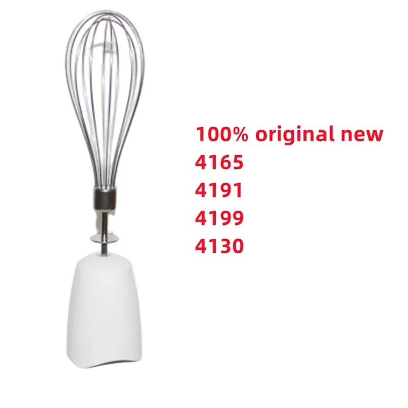 Fouet mélangeur Original pour Braun 4165 4191 4199 4130, remplacement du fouet en acier inoxydable