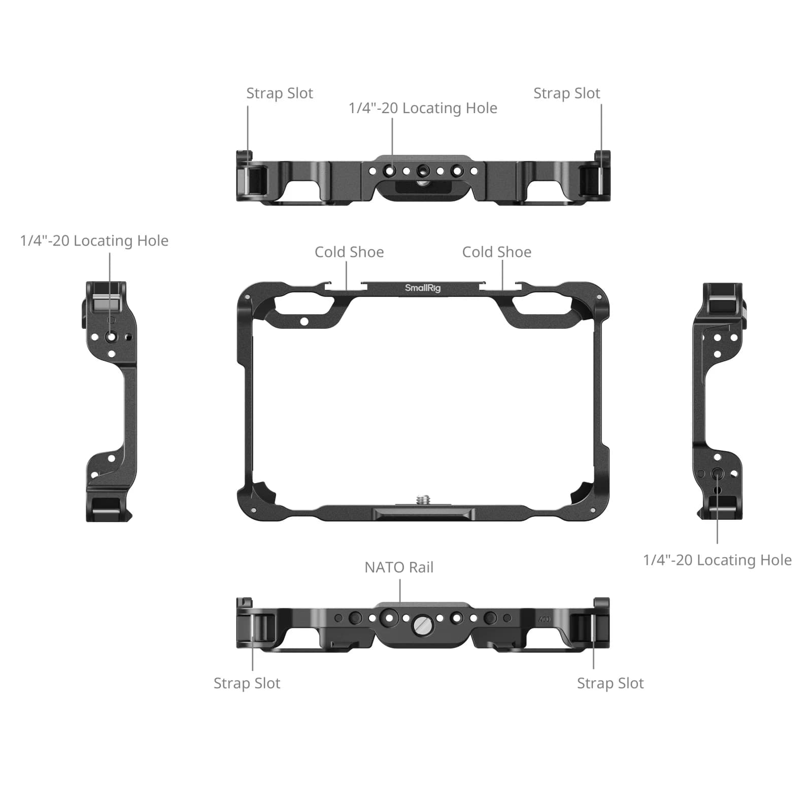 Kit de Cage de moniteur SmallRig pour Atomos Shinobi II, Protection personnalisée pour Atomos Shinob