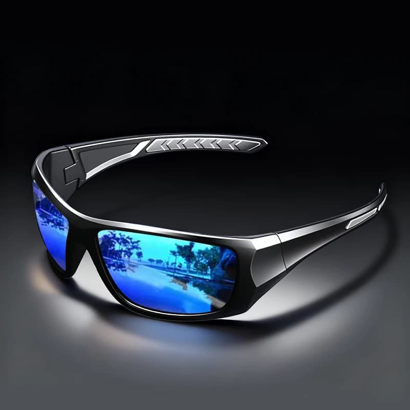 Lunettes de soleil de sport coupe-vent – Polarisées, Protection UV400, conception enveloppante pour 
