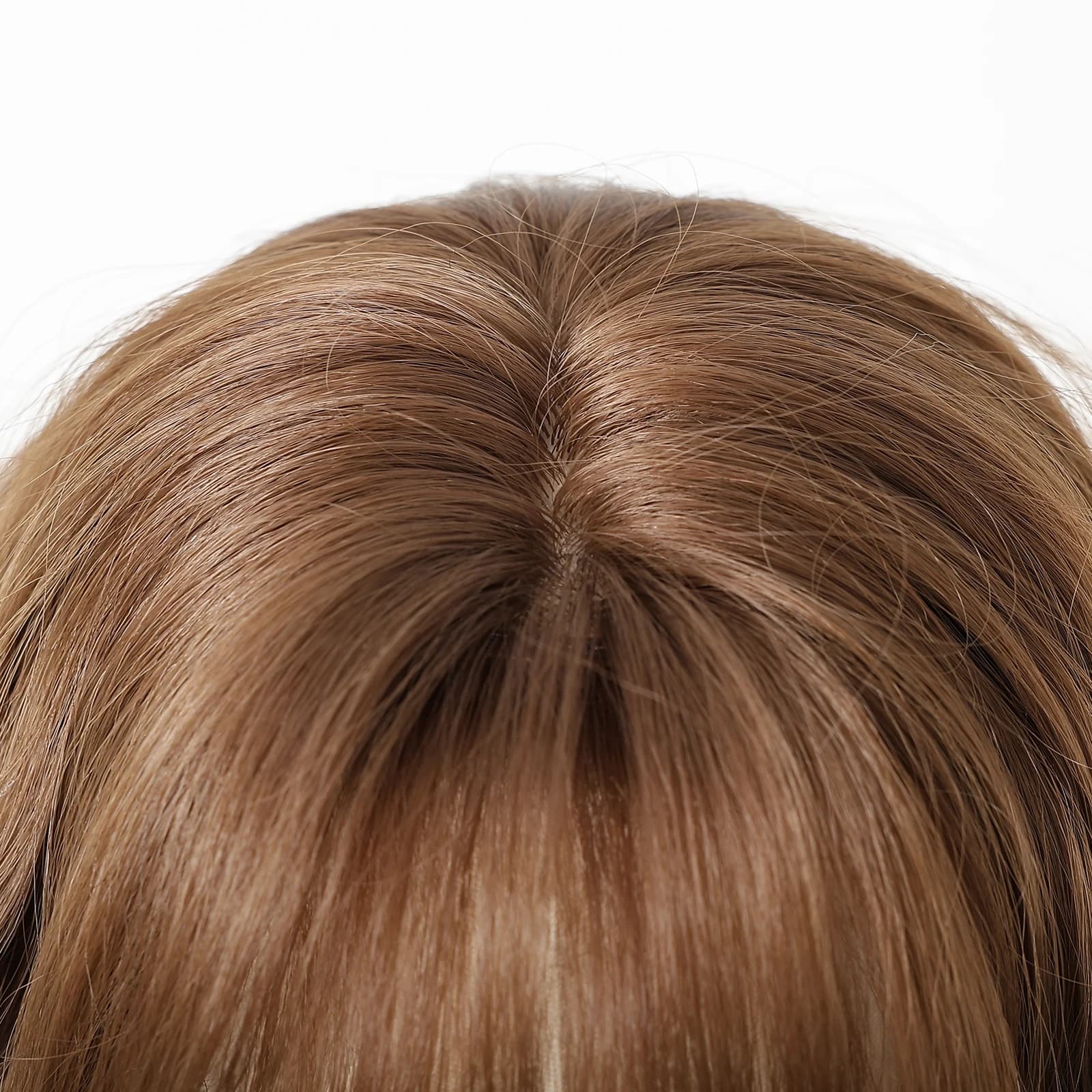 Perruques synthétiques marron miel, perruque courte ondulée pour femmes, faux cheveux naturels quoti
