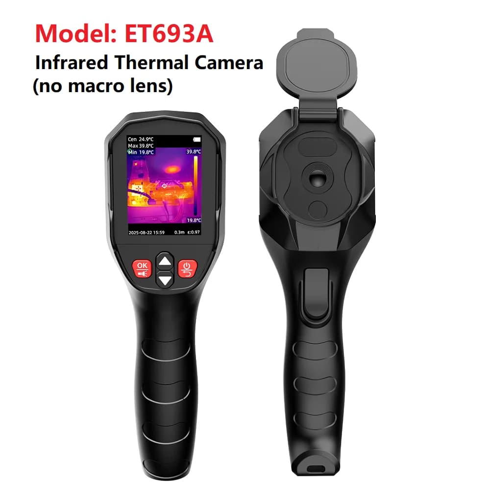 TOOLTOP – caméra thermique infrarouge portative TISR 240x240, 200W, Fusion de lumière Visible, prise