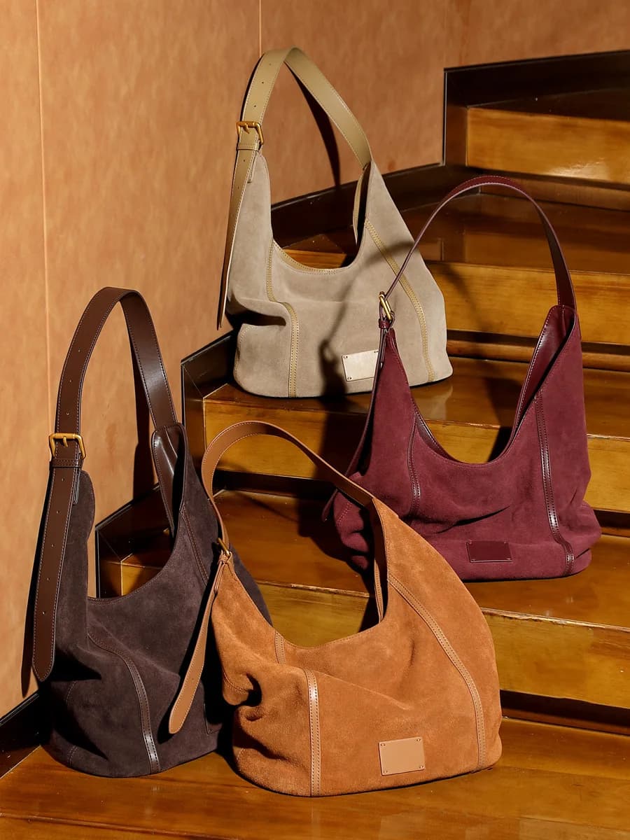 YANATARI en cuir véritable grande capacité minimaliste sac fourre-tout femmes couche supérieure en p