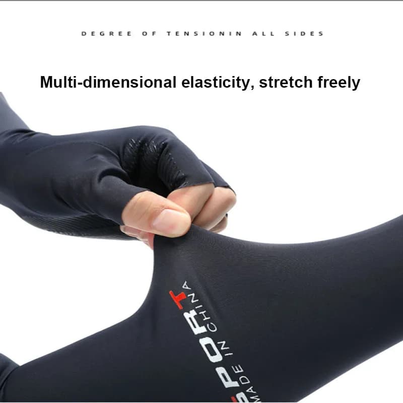 Cool hommes femmes bras manches gants course cyclisme manches pêche vélo Sport Protection bras chauf