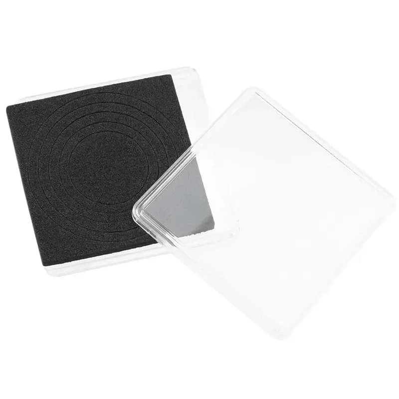 Porte-monnaie carré en plastique, 10 pièces, conteneur de Capsules, Gaine transparente, petites boît