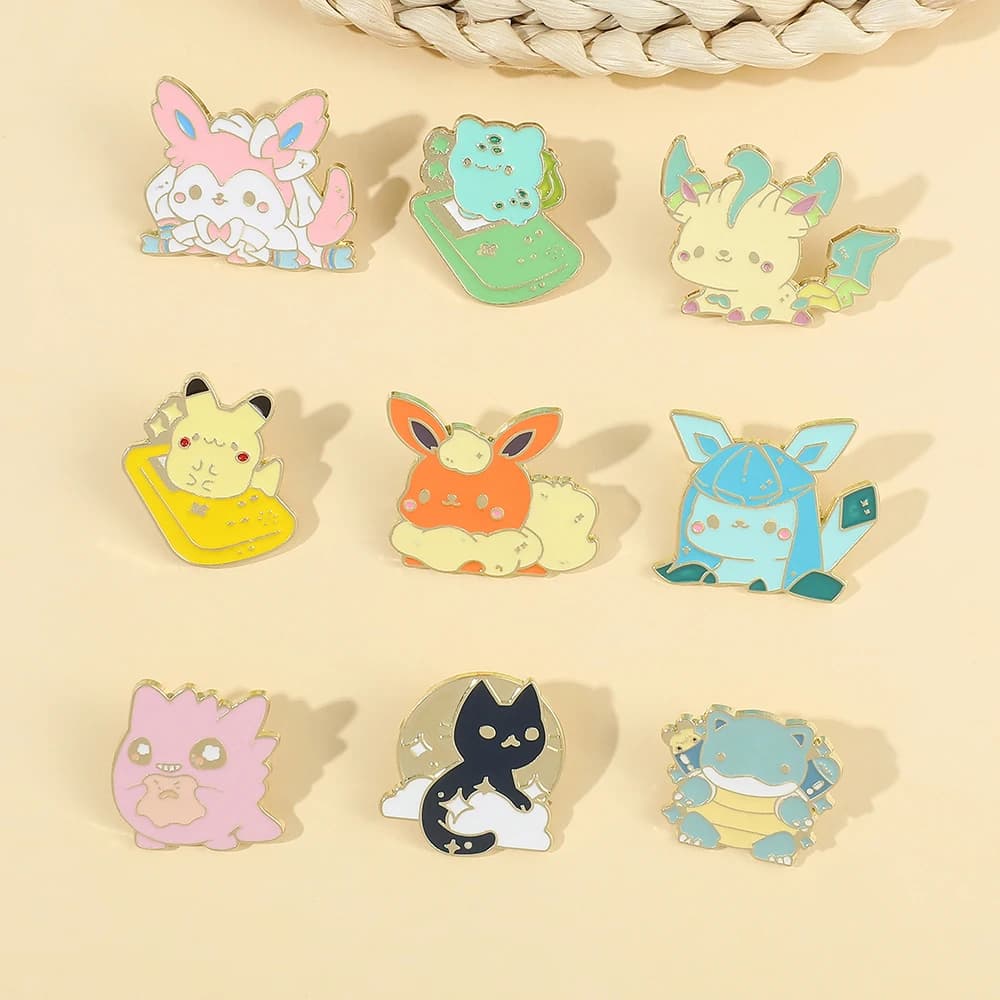Épingles en émail Gengar Squirtle, badges et broches pour veste et sac à dos, accessoires pour femme