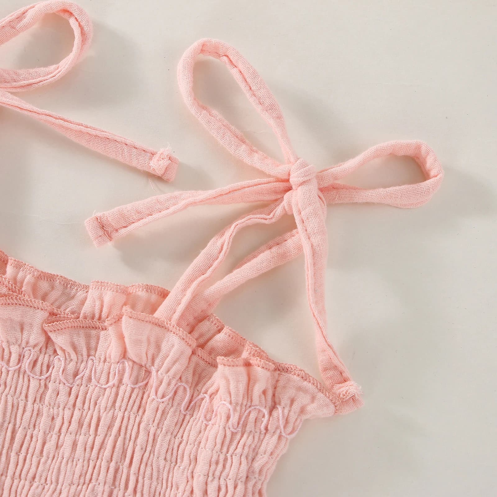 Barboteuse à Épaules Dénudées pour Bébé Fille, Robe Tutu Brodée Florale, Combinaison avec Ourlet en 