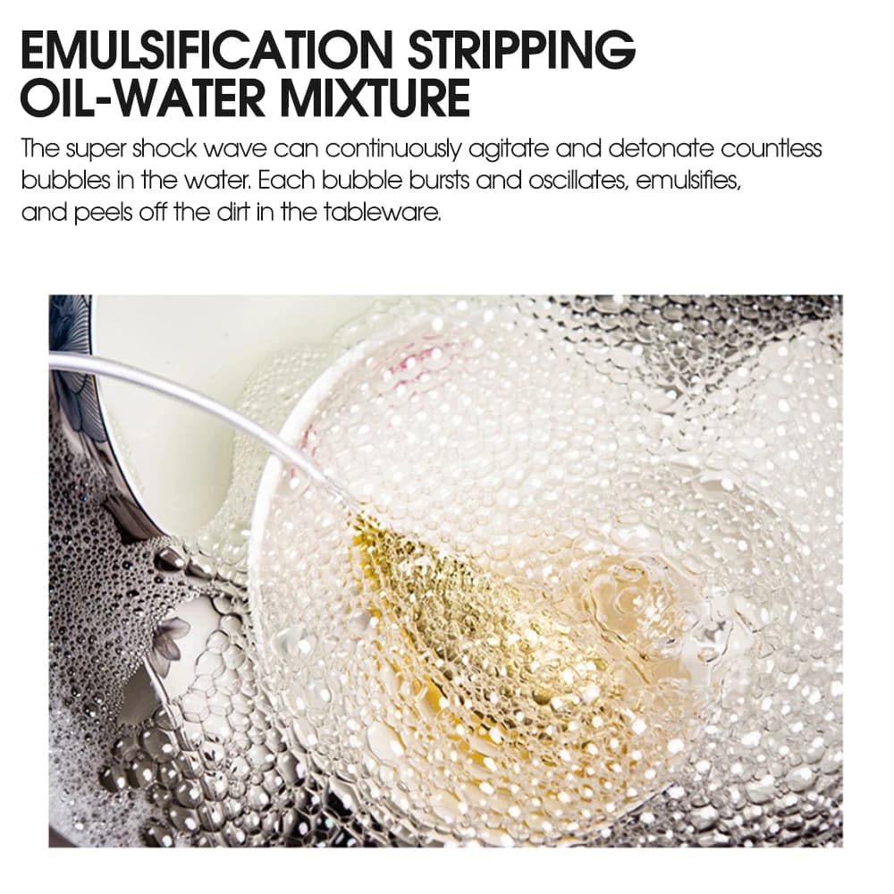 Mini lave-vaisselle à ultrasons Portable multifonctionnel fruits légumes lave-vaisselle ménage plat 