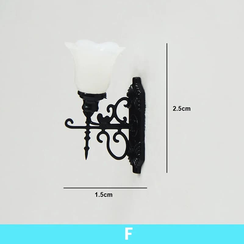 Maison de poupée Miniature mural LED Simulation Mini lampes/lampe de rue modèle faisant ferroviaire
