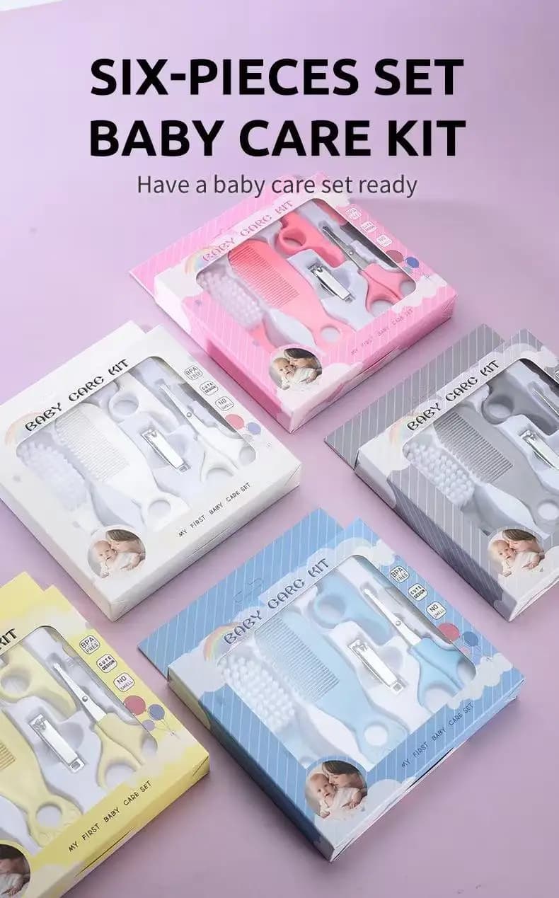 Kit de toilettage pour bébé, ensemble de soins pour bébé, sans BPA, Design mignon, peigne, brosse, c
