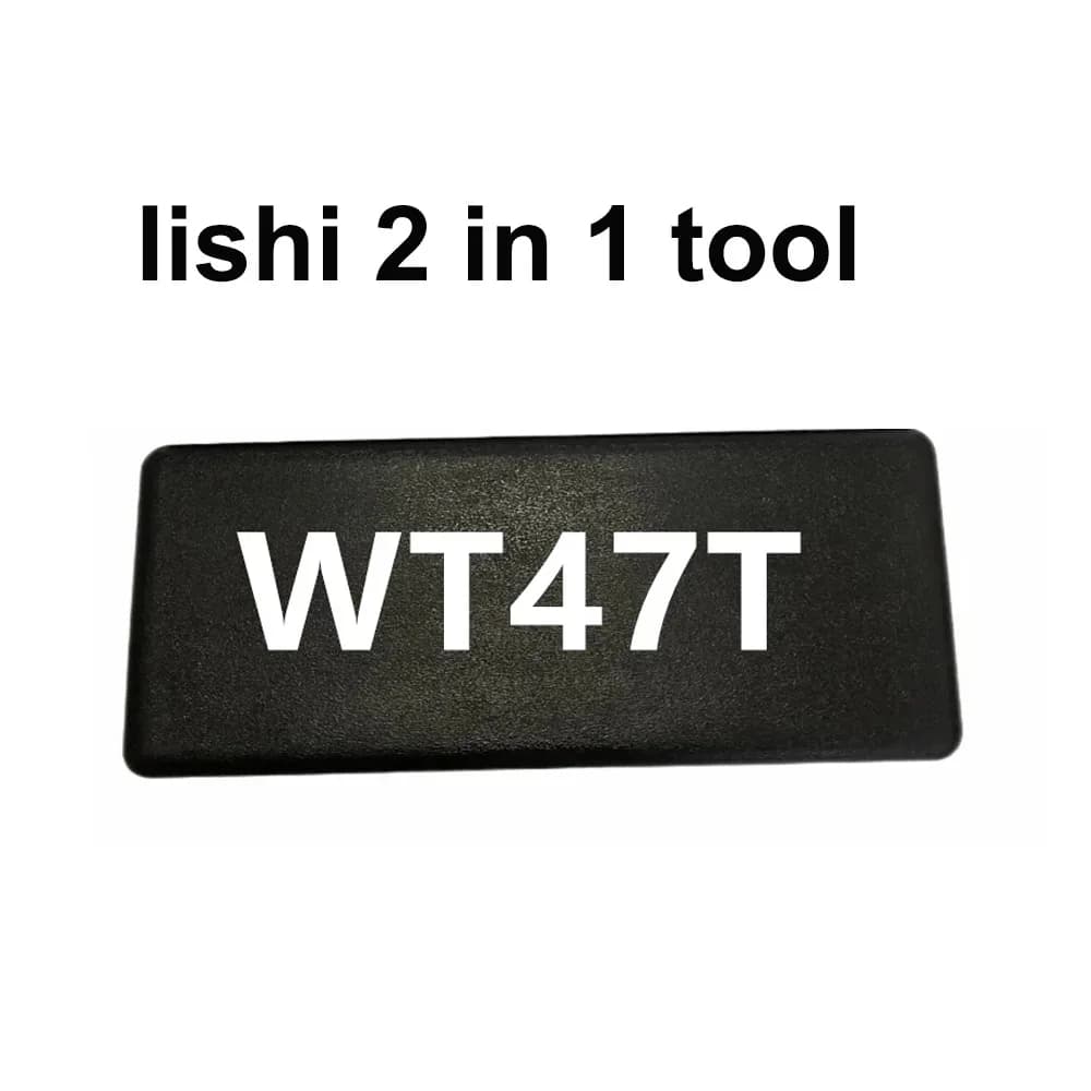 Lishi-Outils de serrurier automatique, 2 en 1, WT47T