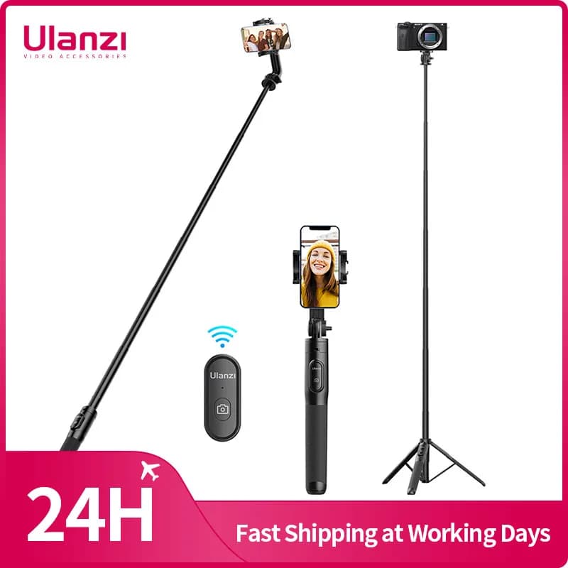 Ulanzi SK-03 1.5m Bluetooth sans fil Selfie bâton trépied monopode pour Smartphone GoPro Hero 12 11 