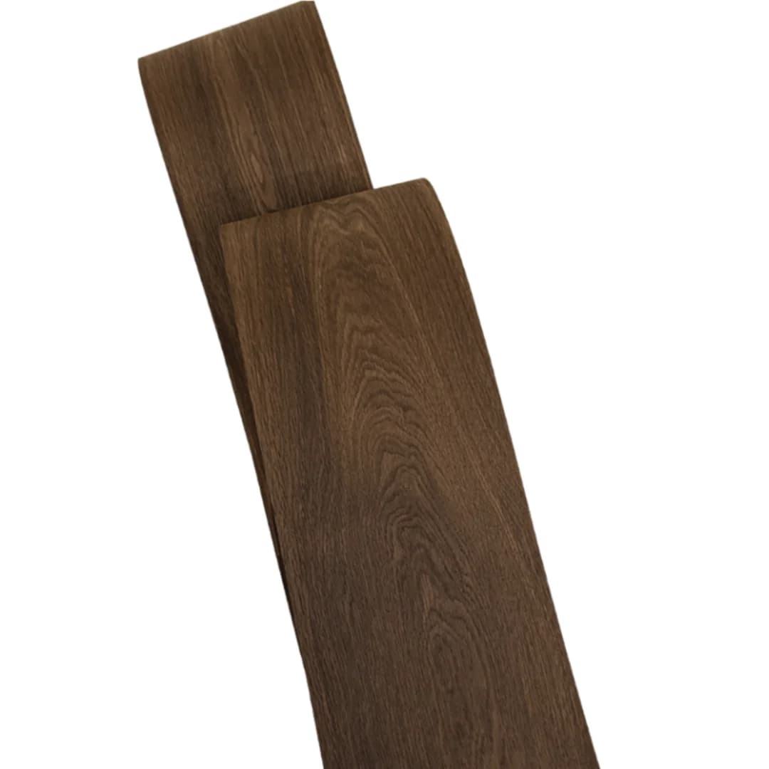 Feuille de placage de bois de grain de chêne fumé naturel de 0.5mm d'épaisseur 2.5x0.25m (98x9.8 pou