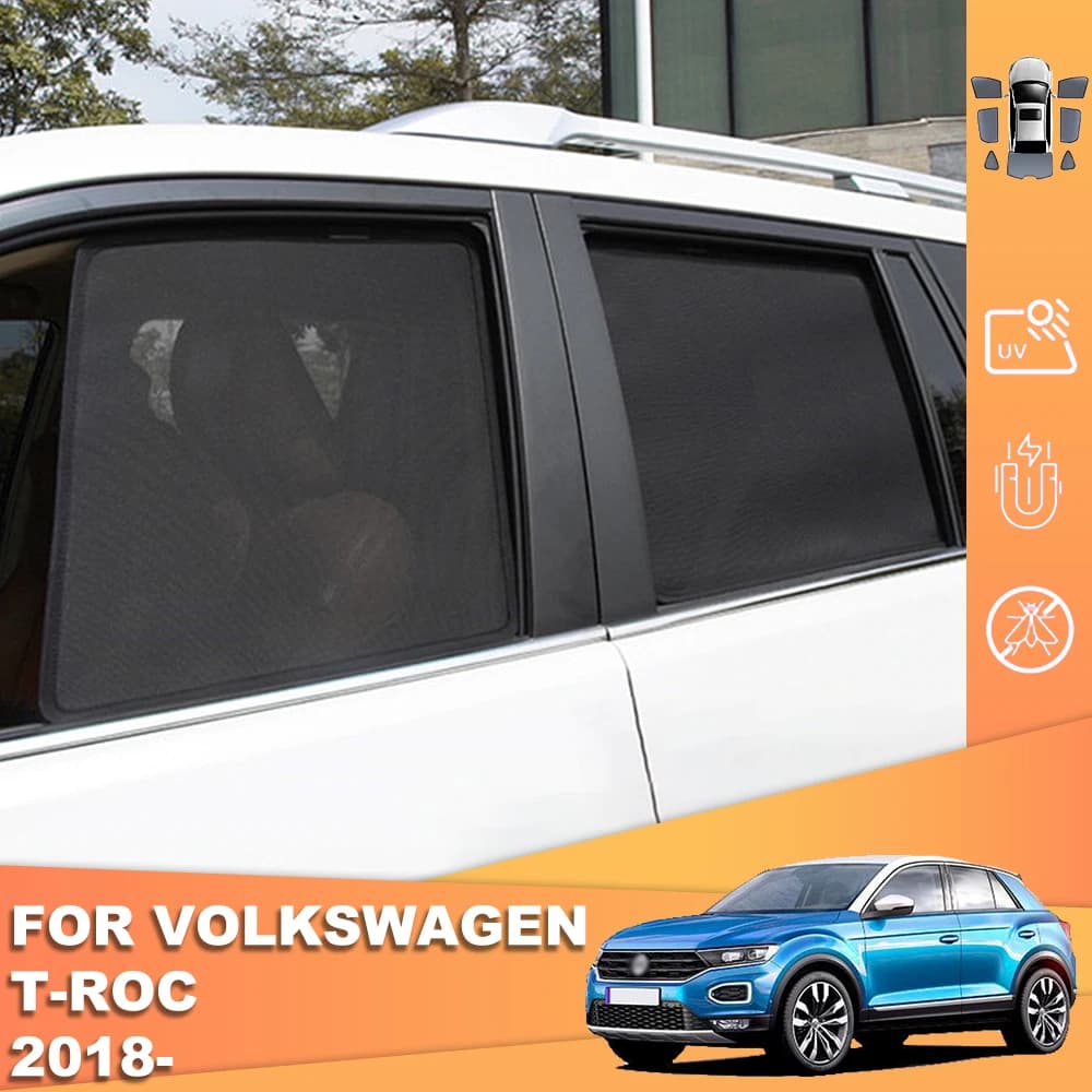 Pare-soleil magnétique pour voiture Volkswagen VW T-ROC 2017-2024 TROC, rideau de pare-brise avant, 