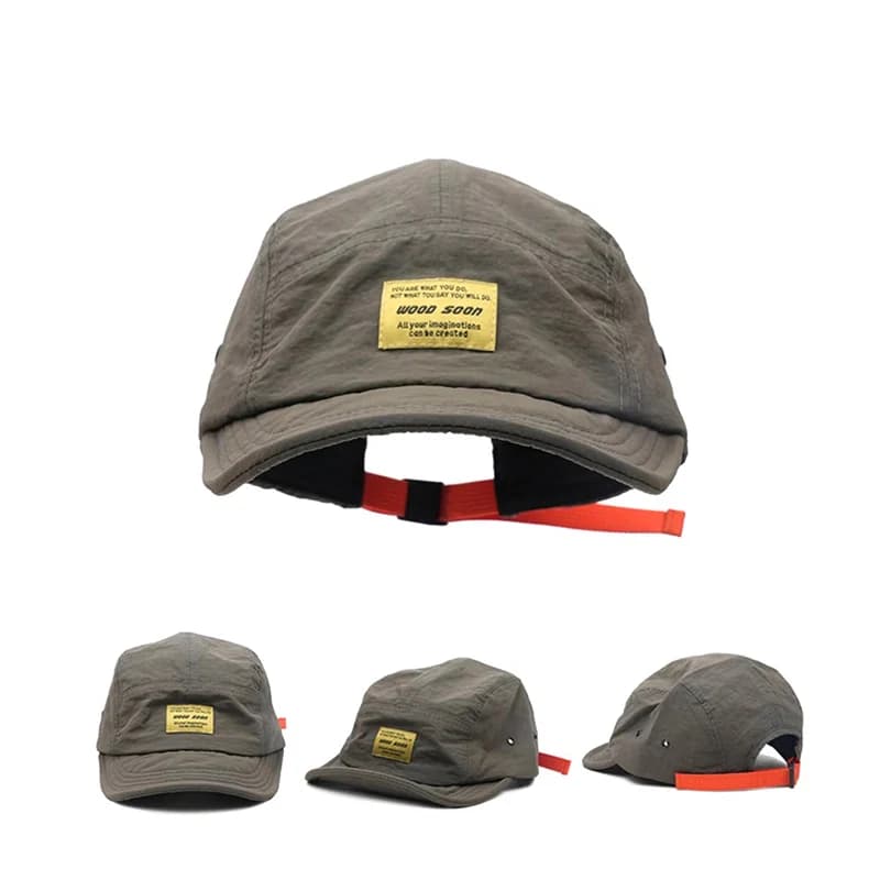 Casquette de Baseball à 5 panneaux, à la mode, à rabat, à séchage rapide, à bords plats, pour hommes