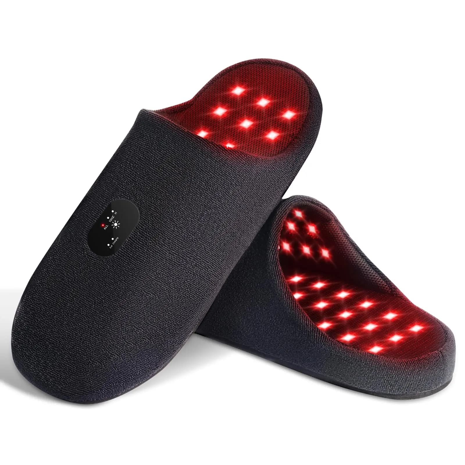 Pantoufles rechargeables à lumière rouge, thérapie à lumière rouge à infrarouge LED pour appareil de