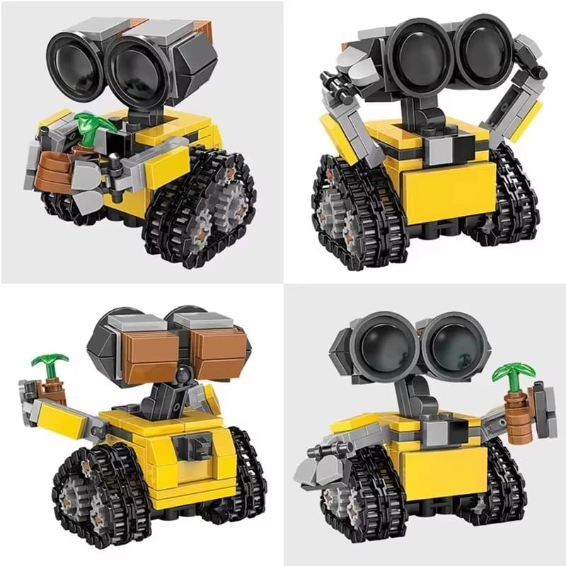 Mini Kit de blocs de construction Wally MOC, multi-articulations mobiles, modèle de film classique, 