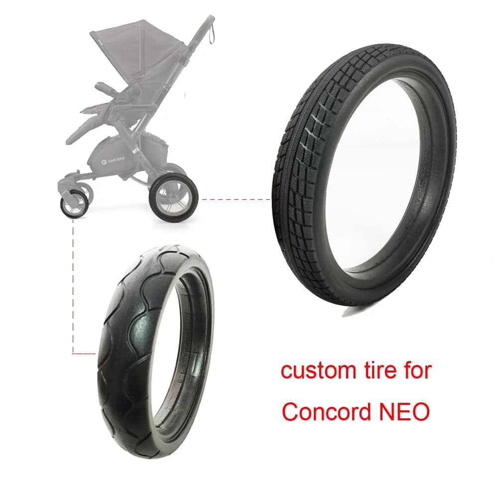 Pneu personnalisé pour roue avant ou arrière Concord Neo, couverture de pneu Tubeless en PU avec ban