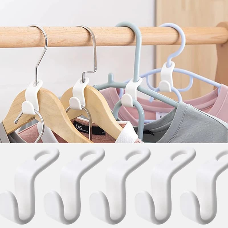 Multi-fonction garde-robe gain de place cintre crochet patère en plastique placard pile cintre suppo
