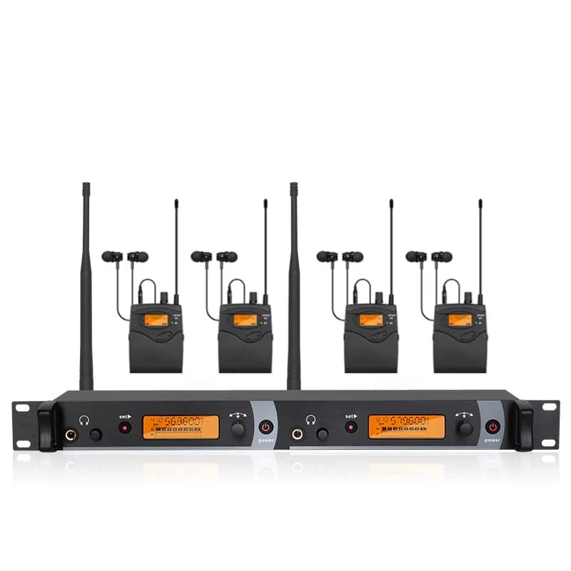 Système de surveillance intra-auriculaire professionnel SR-2050, moniteur multi-bodypack à 2 canaux 