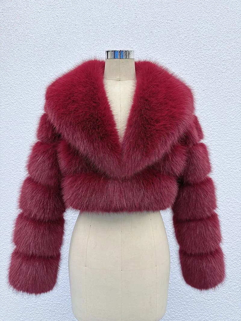 ZADORIN tendance fourrure haut nouveau recadrée fausse fourrure manteau femme vêtements fourrure fau