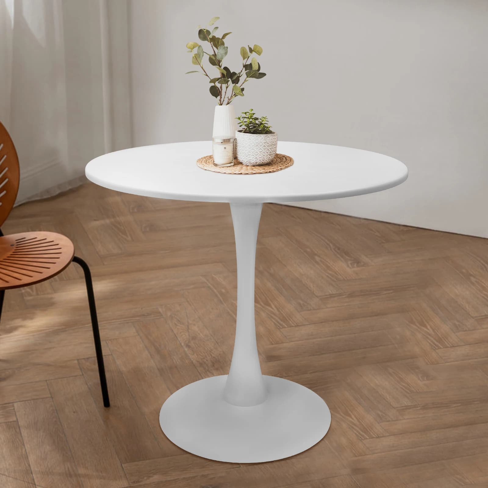 "Table Basse Blanche et Moderne Décontractée, Décoration de Salon pour la Maison"