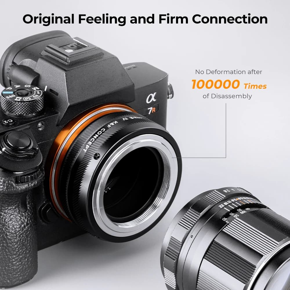 K & F Concept IV Pro adaptateur d'objectif pour appareil photo Sony M42 Nikon F Canon EF objectif po